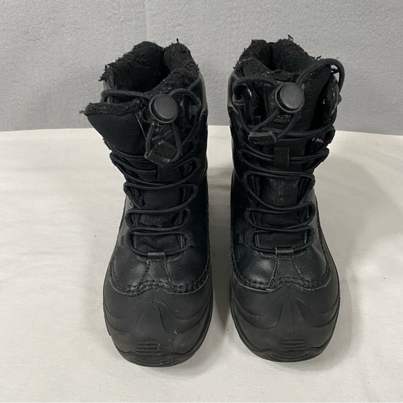 Columbia Bugaboot Celsius Waterproof Winter Snow Boot Black Youth Kids Size 1 - Picture 2 of 10